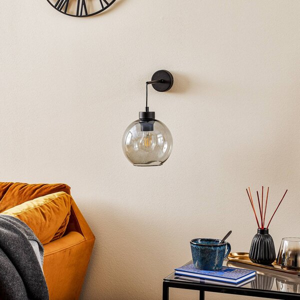 Kinkiet Cubus TK Lighting, możliwość ściemniania, przezroczysty / transparentny, salon / jadalnia, szkło, nowoczesny