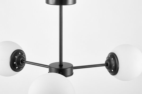 NOWOCZESNA LAMPA WISZĄCA CZARNA FINO RING W3