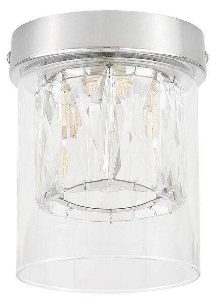 NOWOCZESNA LAMPA SUFITOWA CHROMOWANA DENI