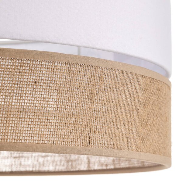 Lampa sufitowa Linobianco TK Lighting, możliwość ściemniania, salon / jadalnia, tkanina / materiał / jedwab, nowoczesny