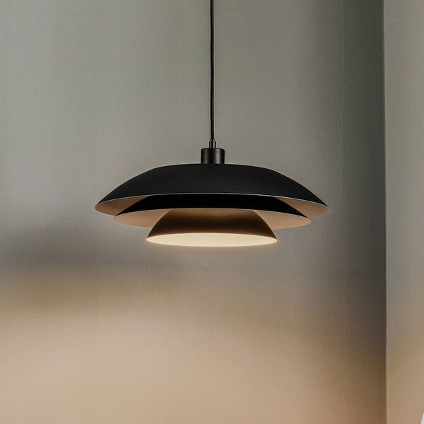 Dyberg Larsen Lampa wisząca DL45, możliwość ściemniania, czarny, salon / jadalnia, metal, skandynawski