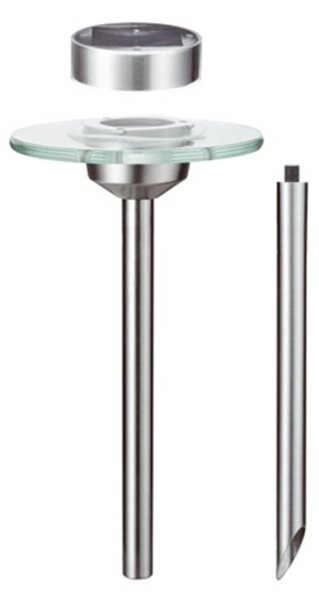 Paulmann Lampa solarna UFO z LED, IP44, stal szlachetna, aluminiowy / szary / cynkowy, stal szlachetna, nowoczesny