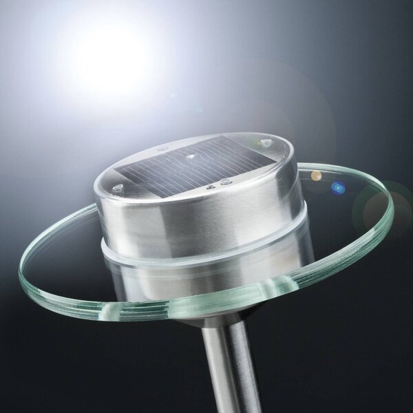 Paulmann Lampa solarna UFO z LED, IP44, stal szlachetna, aluminiowy / szary / cynkowy, stal szlachetna, nowoczesny