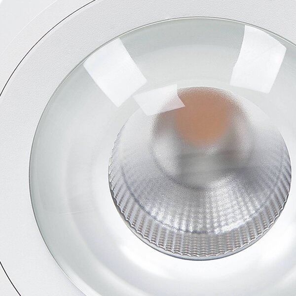 Lampa sufitowa LED Rotari Arcchio, możliwość ściemniania, biały / opal, salon / jadalnia, aluminium, nowoczesny