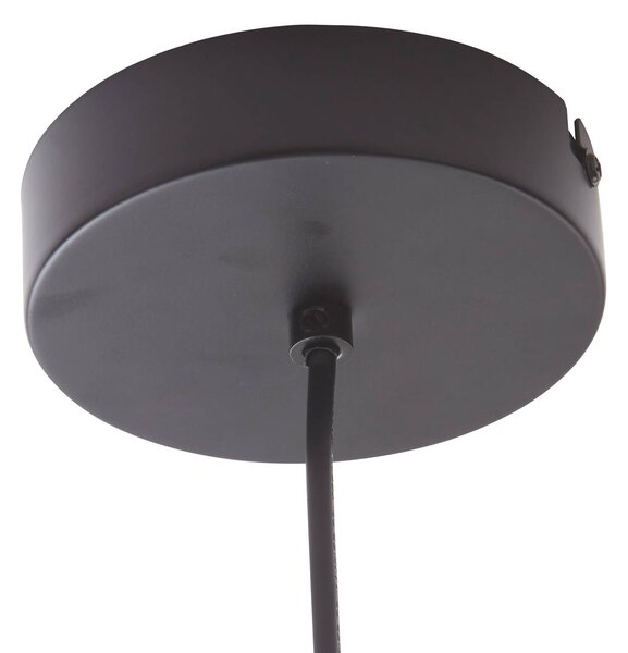 Lampa wisząca Tiama Lindby, czarny, salon / jadalnia, metal, nowoczesny