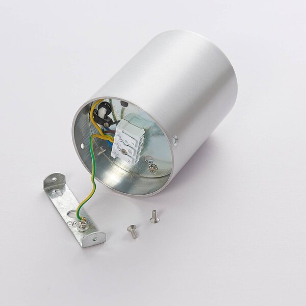 Lampa sufitowa Jolina Arcchio, możliwość ściemniania, aluminiowy / szary / cynkowy, przedpokój, aluminium, nowoczesny