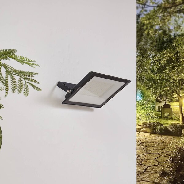 Kinkiet zewnętrzny LED Maikel PRIOS, czarny, aluminium, nowoczesny