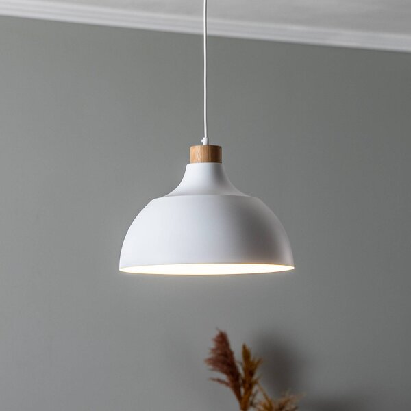 Lampa wisząca Kaitt Envostar, możliwość ściemniania, biały / opal, salon / jadalnia, metal, skandynawski