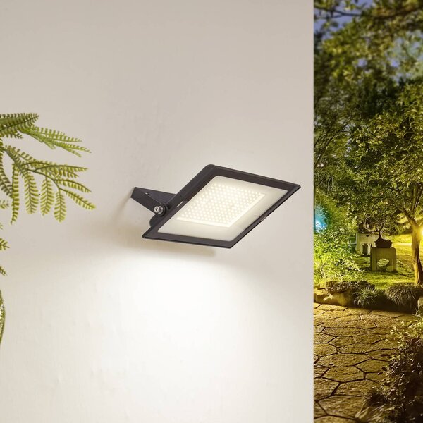 Kinkiet zewnętrzny LED Maikel PRIOS, czarny, aluminium, nowoczesny