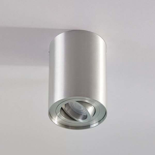 Lampa sufitowa Jolina Arcchio, możliwość ściemniania, aluminiowy / szary / cynkowy, przedpokój, aluminium, nowoczesny