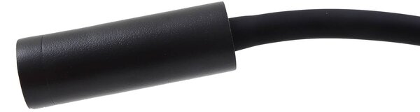 Kinkiet LED Hetti Lucande, czarny, sypialnia, metal