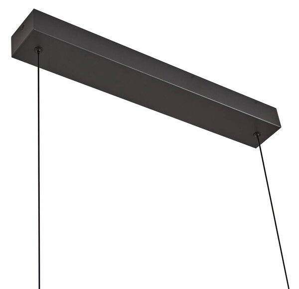 Lampa wisząca Madu Lucande, czarny, salon / jadalnia, metal, nowoczesny