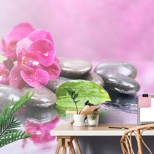 Fototapeta orchidea z odrobiną relaksu