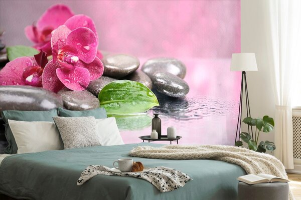 Fototapeta orchidea z odrobiną relaksu