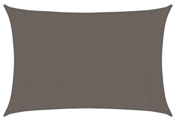 Żagiel przeciwsłoneczny, 160 g/m², antracytowy, 3x4,5 m, hdpe