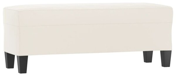 Ławka, beżowy, 100x35x41 cm, obity mikrofibrą