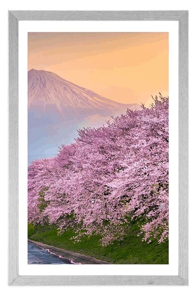 Plakat z passe-partout piękna Japonia