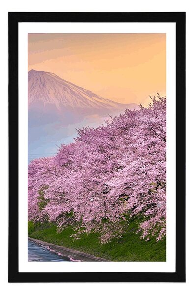 Plakat z passe-partout piękna Japonia