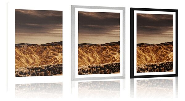 Plakat z passe-partout Park Narodowy Death Valley w Ameryce
