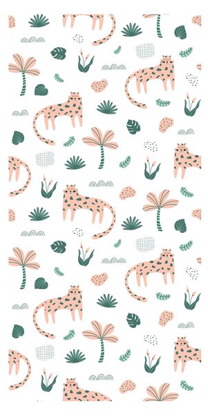 Tapeta - Motyw dżungli z gepardem