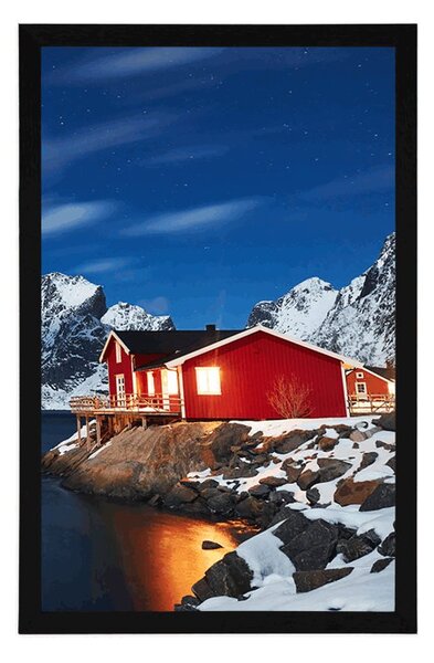 Plakat krajobraz w Norwegii