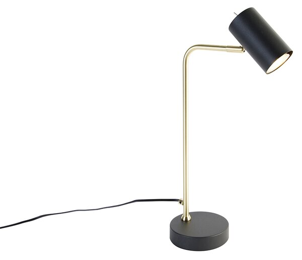 Moderne tafellamp zwart met goud - Beata Oswietlenie wewnetrzne