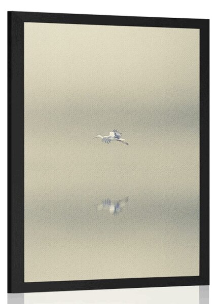 Plakat ptak we mgle