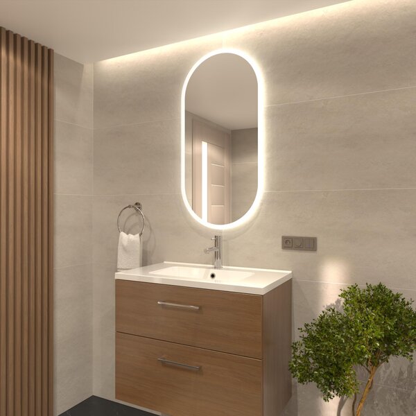 Lustro do łazienki z podświetleniem Kraft Mirrors Nova Lux