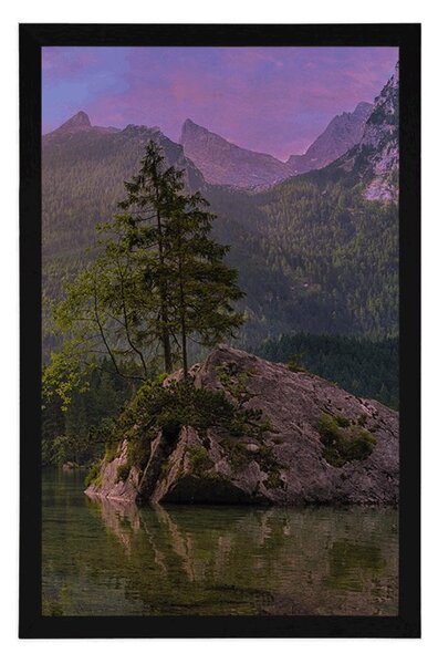Plakat widok na górski krajobraz