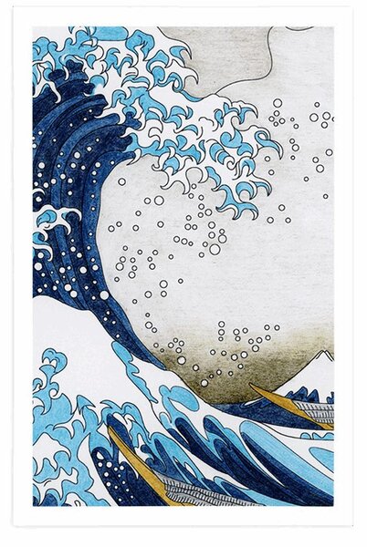 Plakat reprodukcja Wielka fala z Kanagawy - Katsushika Hokusai