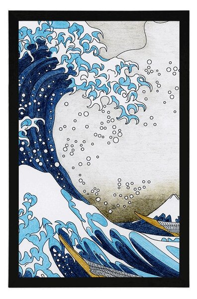 Plakat reprodukcja Wielka fala z Kanagawy - Katsushika Hokusai