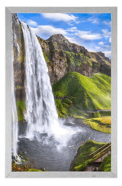 Plakat wodospad Seljalandsfoss