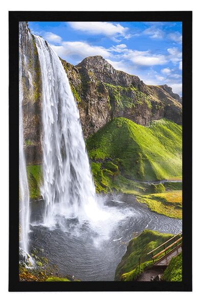 Plakat wodospad Seljalandsfoss