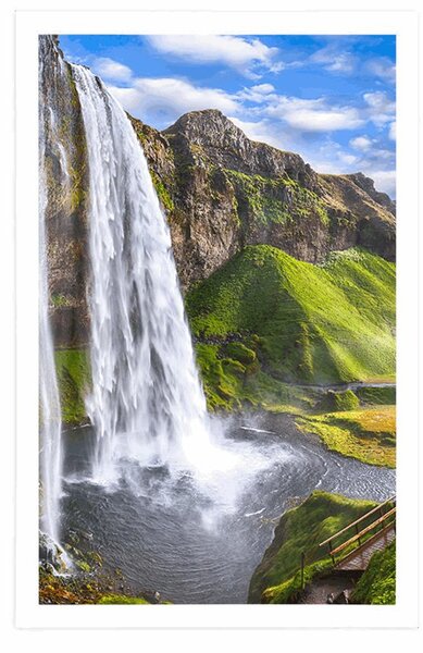 Plakat wodospad Seljalandsfoss