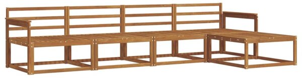 Zestaw sof na zewnątrz 5 szt. naturalny lite drewno akacji