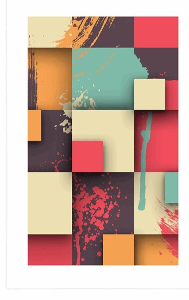 Plakat z passe-partout abstrakcyjna tekstura