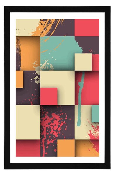 Plakat z passe-partout abstrakcyjna tekstura