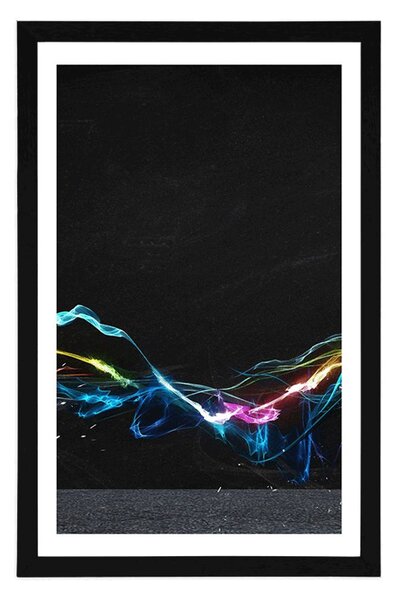 Plakat z passe-partout nowoczesna abstrakcja