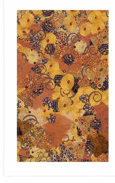 Plakat z passe-partout abstrakcja inspirowana G. Klimt