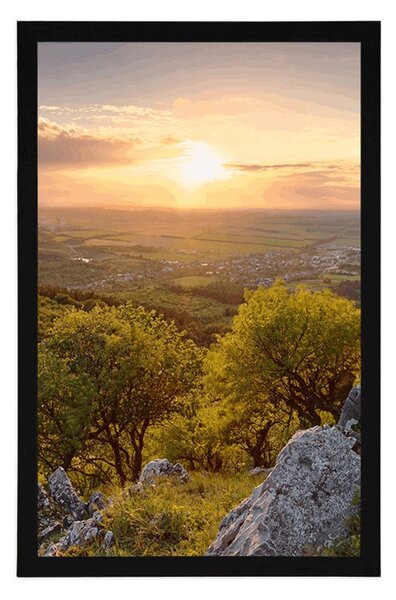 Plakat piękna przyroda skąpana w słońcu