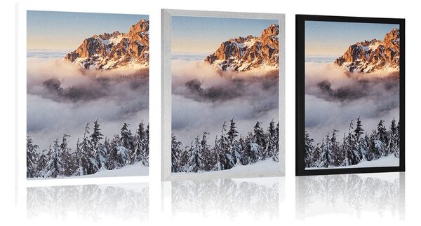 Plakat Karkonosze pod śniegiem