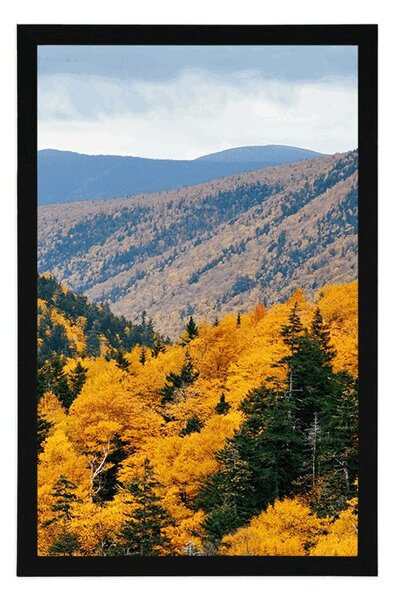Plakat widok na majestatyczne góry