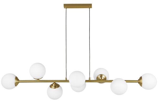 NOWOCZESNA LAMPA WISZĄCA SZCZOTKOWANE ZŁOTO FINO W8