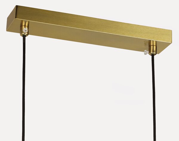 LAMPA WISZĄCA SUFITOWA NOWOCZESNA ZŁOTO SZCZOTKOWANE BIAŁE KULE FINO 6 LED