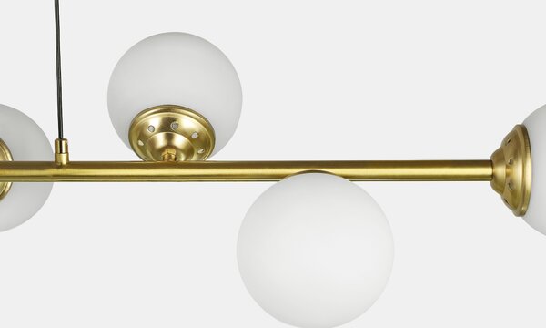 NOWOCZESNA LAMPA WISZĄCA SZCZOTKOWANE ZŁOTO FINO W8