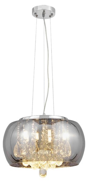 NOWOCZESNA LAMPA WISZĄCA CHROMOWANA TOSSO D40