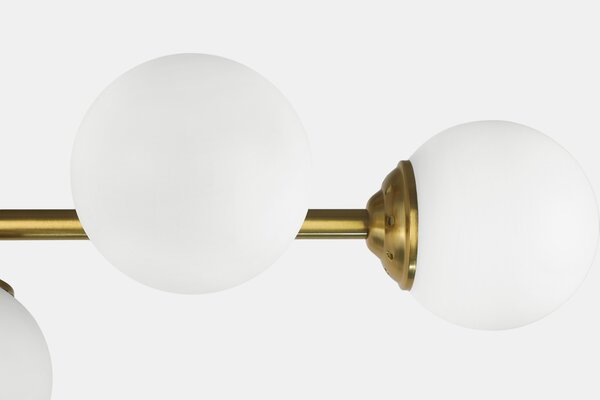 NOWOCZESNA LAMPA SUFITOWA WISZĄCA SZCZOTKOWANE ZŁOTO FINO W5