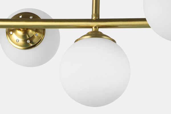 NOWOCZESNA LAMPA SUFITOWA WISZĄCA SZCZOTKOWANE ZŁOTO FINO W5