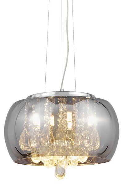 NOWOCZESNA LAMPA WISZĄCA CHROMOWANA TOSSO D40