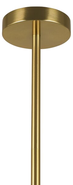 LAMPA WISZĄCA SUFITOWA NOWOCZESNA ZŁOTO SZCZOTKOWANE BIAŁE KULE FINO 8 LED